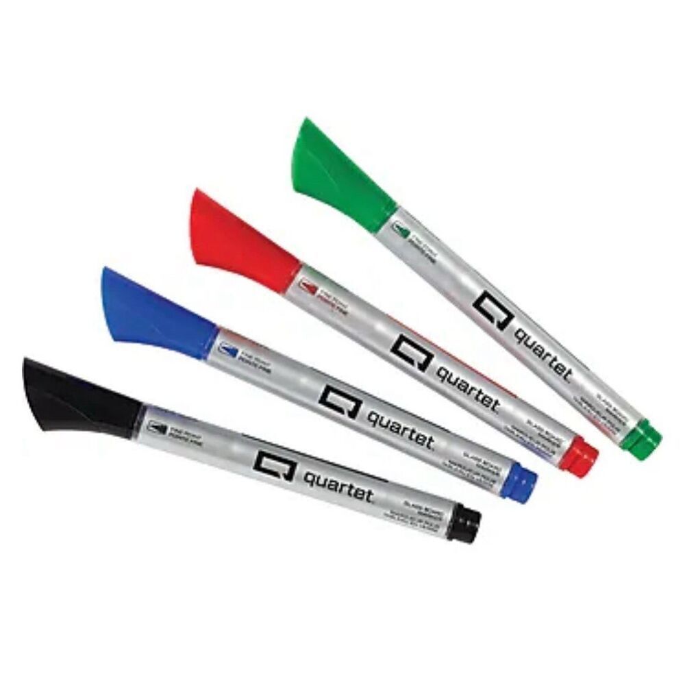 Quartet Premium Dry Erase Markers Fine Tip Assorted 4/Pack (79555). New!